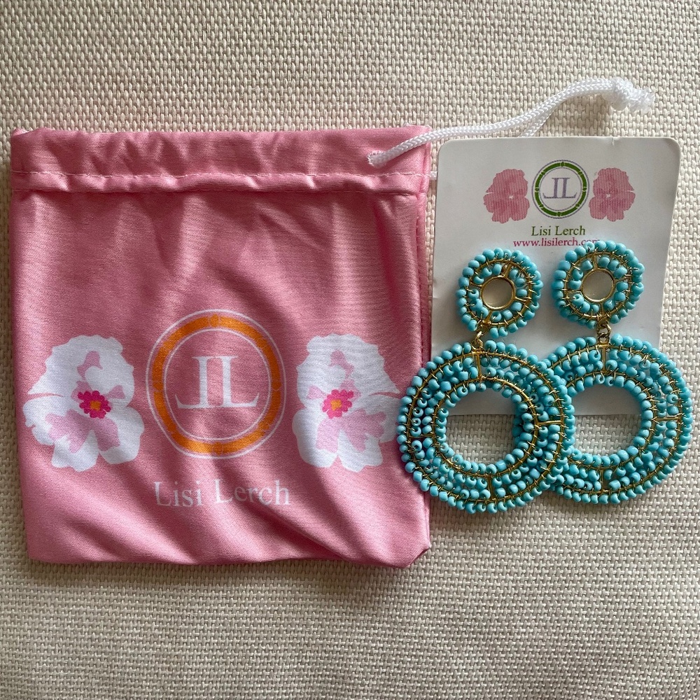 Lisi Lerch Cheyanne Beaded Earrings Turquoise